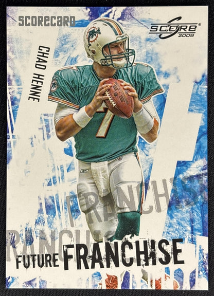 Chad Henne 2009 Panini Score Inscriptions Future Franchise /499 Dolphins front