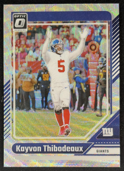 Kayvon Thibodeaux 2024 Panini Donruss Optic Wave /300 Giants