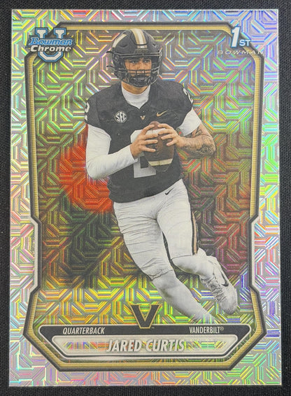 Jared Curtis 2026 Bowman Chrome Prospects Mojo Refractor Commodores