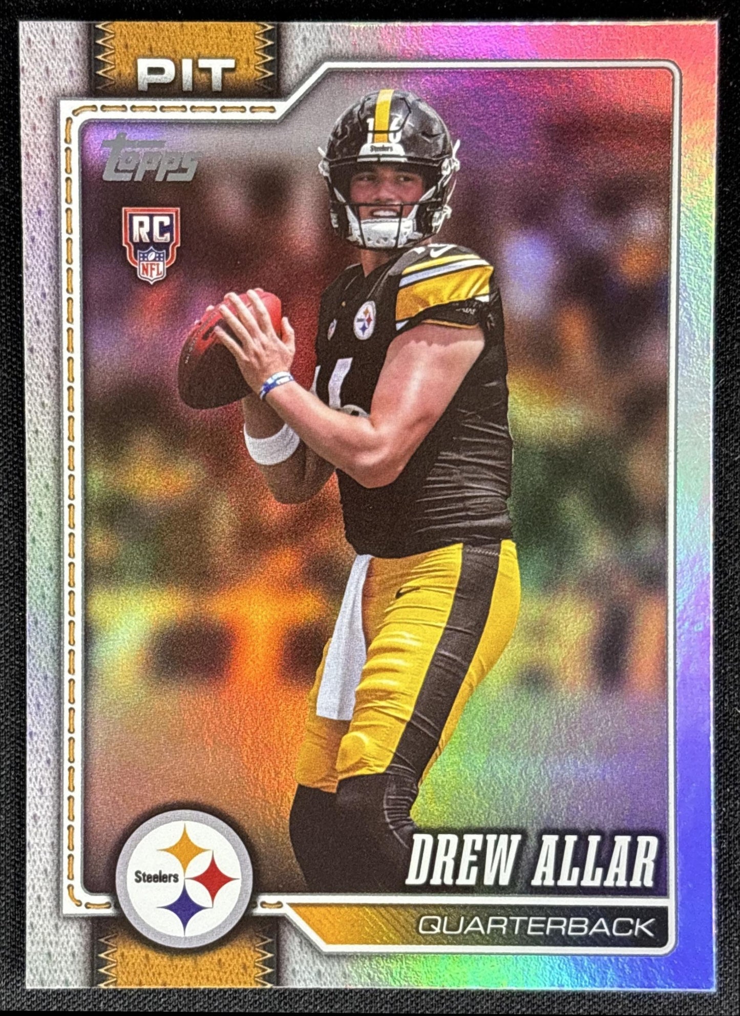 Drew Allar 2026 Topps Rainbow Foil Steelers