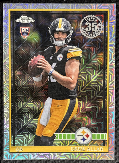Drew Allar 2026 Topps 1991 Chrome Rookie Mojo Refractor Steelers