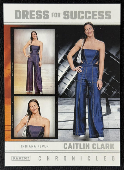 Caitlin Clark 2025 Panini Chronicled Dress For Success Fever 66 Sports Trading Card