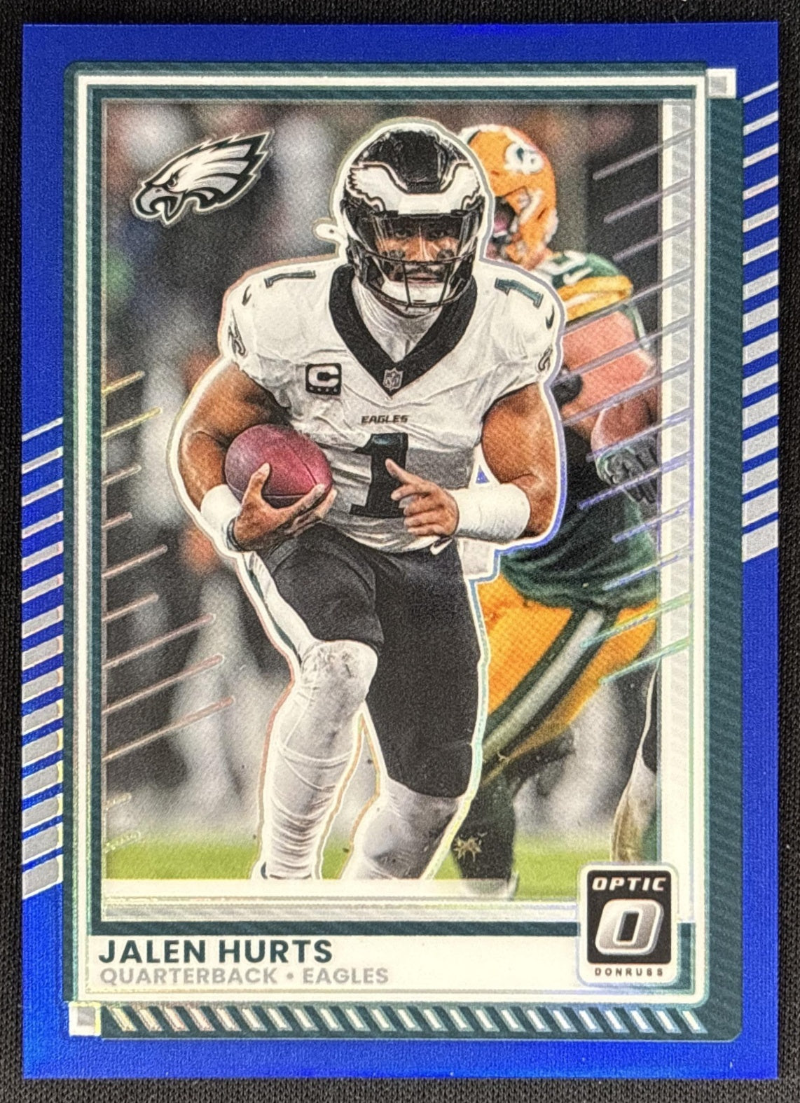 Jalen Hurts 2025 Panini Donruss Optic Blue Prizm /249 Eagles Sports Trading Card