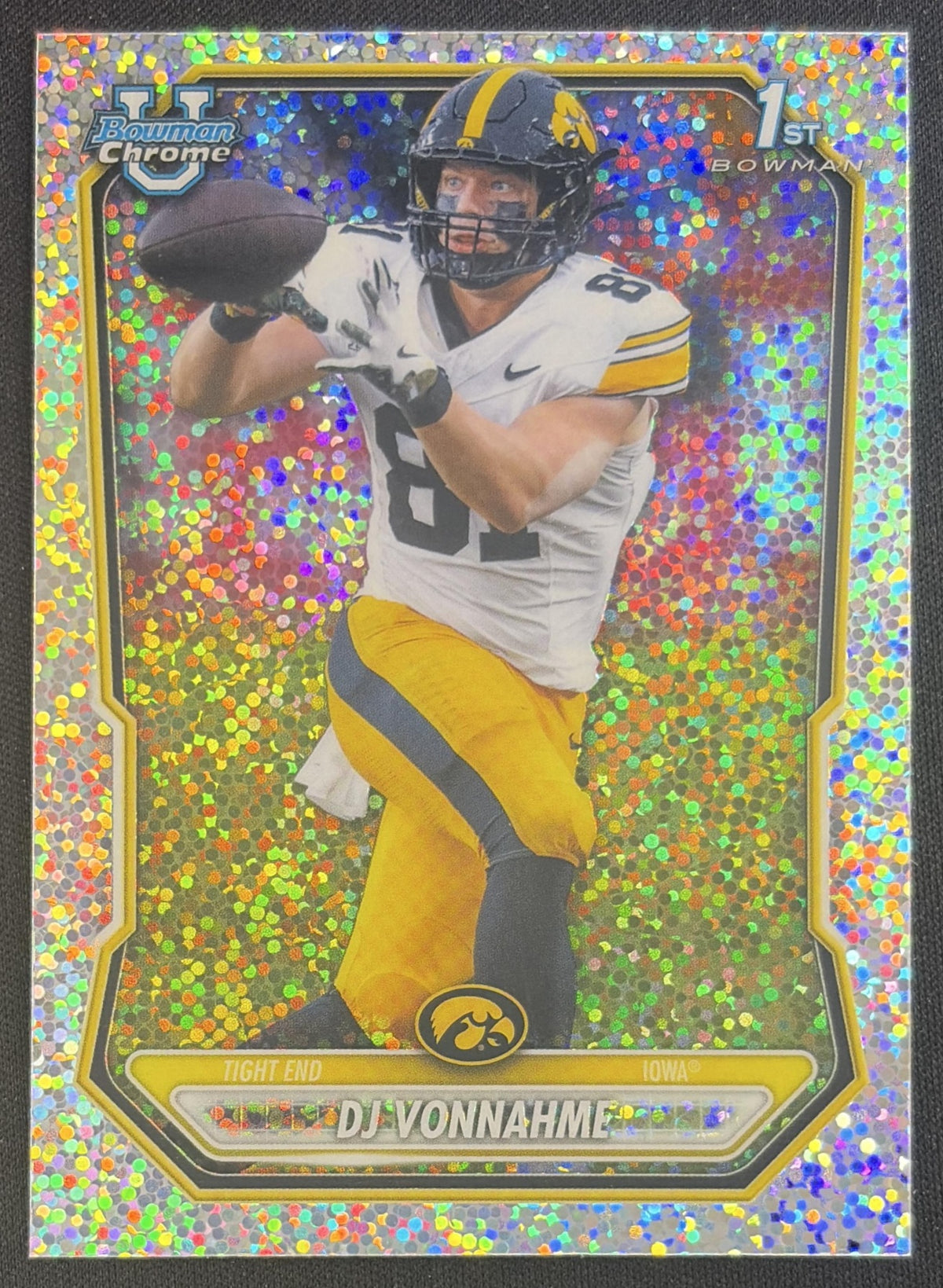 DJ Vonnahme 2026 Bowman Chrome Prospects Speckle Refractor Hawkeyes