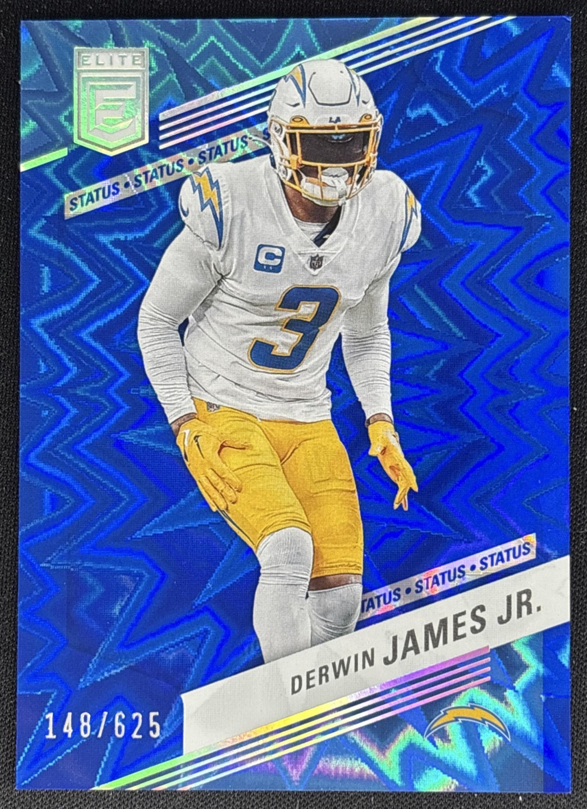 Derwin James Jr. 2023 Panini Donruss Elite Status Explosion /625 Chargers front