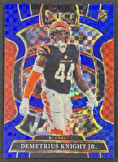 Demetrius Knight Jr. 2025 Panini Select Concourse Blue Prizm /249 Bengals Sports Trading Card