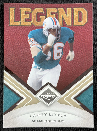 Larry Little 2010 Panini Limited /499 Dolphins Sports Trading Card