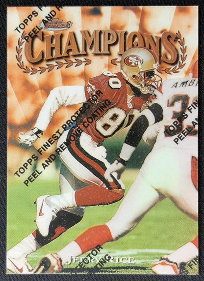 Jerry Rice 1997 Topps Finest 49ers Sports Trading Cards
