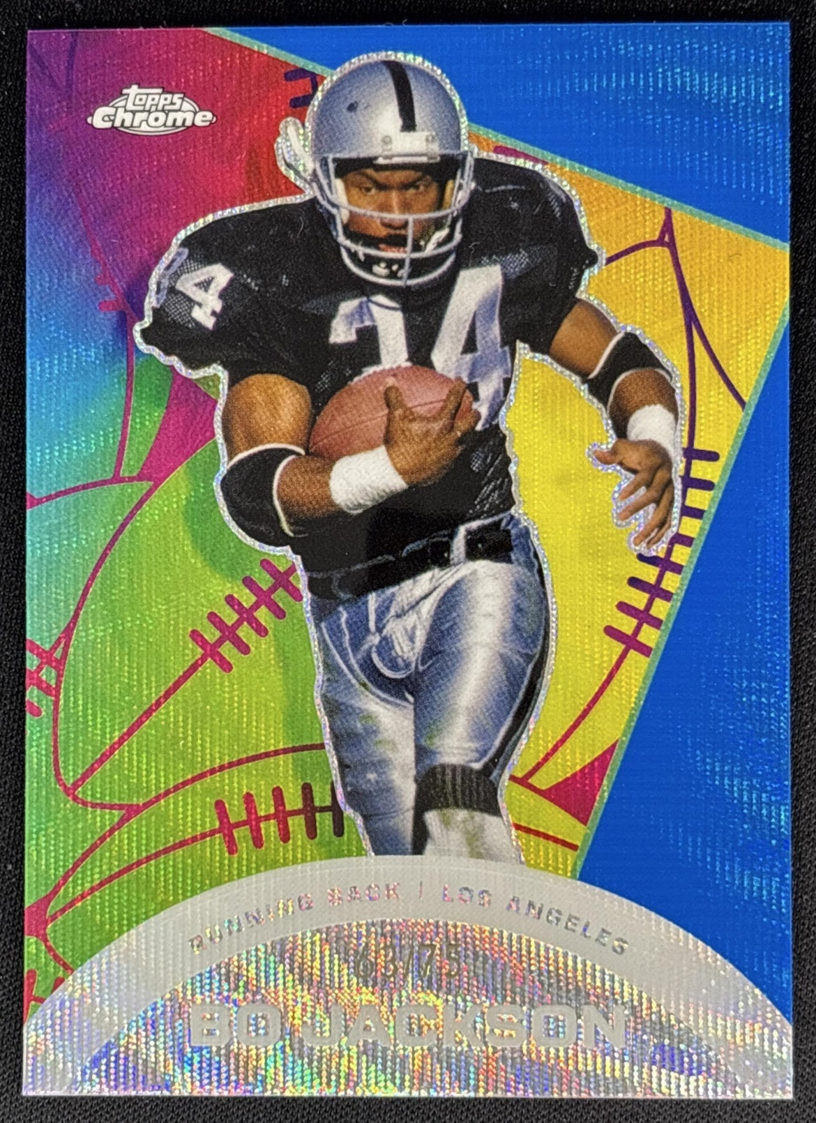 Bo Jackson 2023 Topps Composite Chrome All Etch Blue Wave Refractor /75 Sports Trading Cards