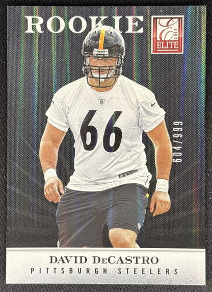 David DeCastro 2012 Panini Elite /999 Steelers front