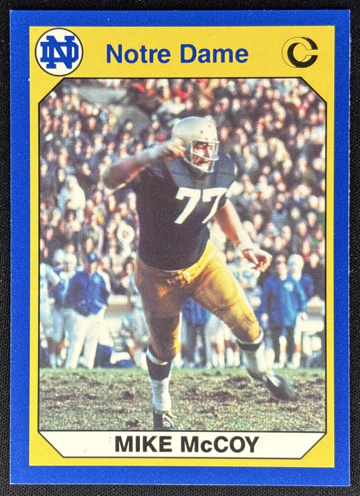 Mike McCot 1990 Collegiate Collection front