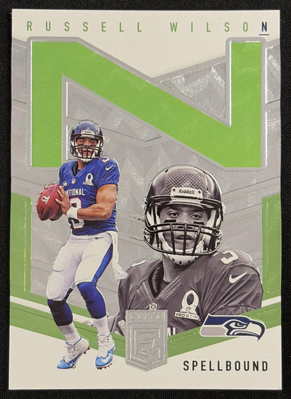 Russell Wilson 2018 Panini Donruss Elite Spellbound /299 Seahawks Seattle Seahawks