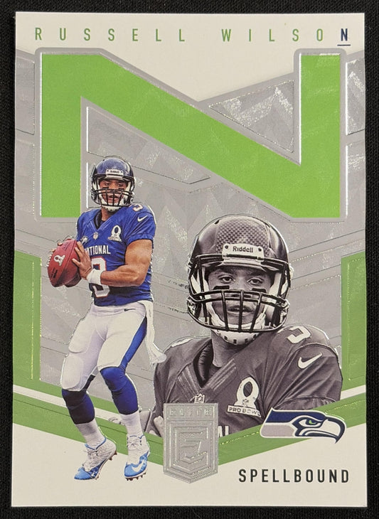 Russell Wilson 2018 Panini Donruss Elite Spellbound /299 Seahawks Seattle Seahawks