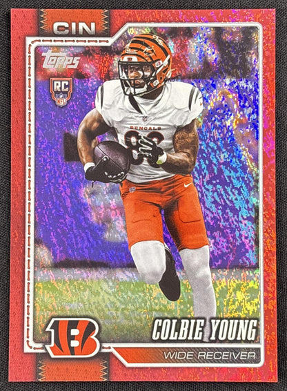 Colbie Young 2026 Topps Red Diamante Foil /5 Bengals