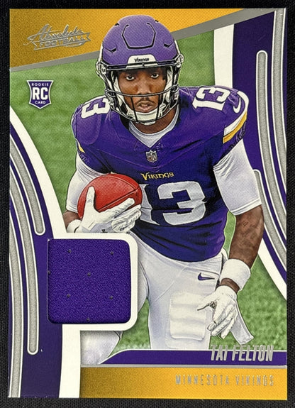 Tai Felton 2025 Panini Absolute Rookie Materials Vikings