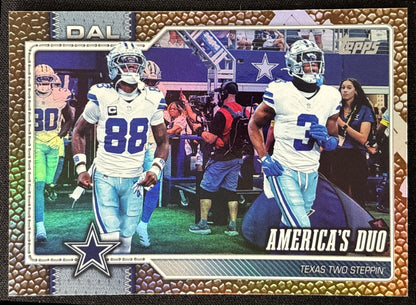 America's Duo 2026 Topps Football Leather Foil Cowboys