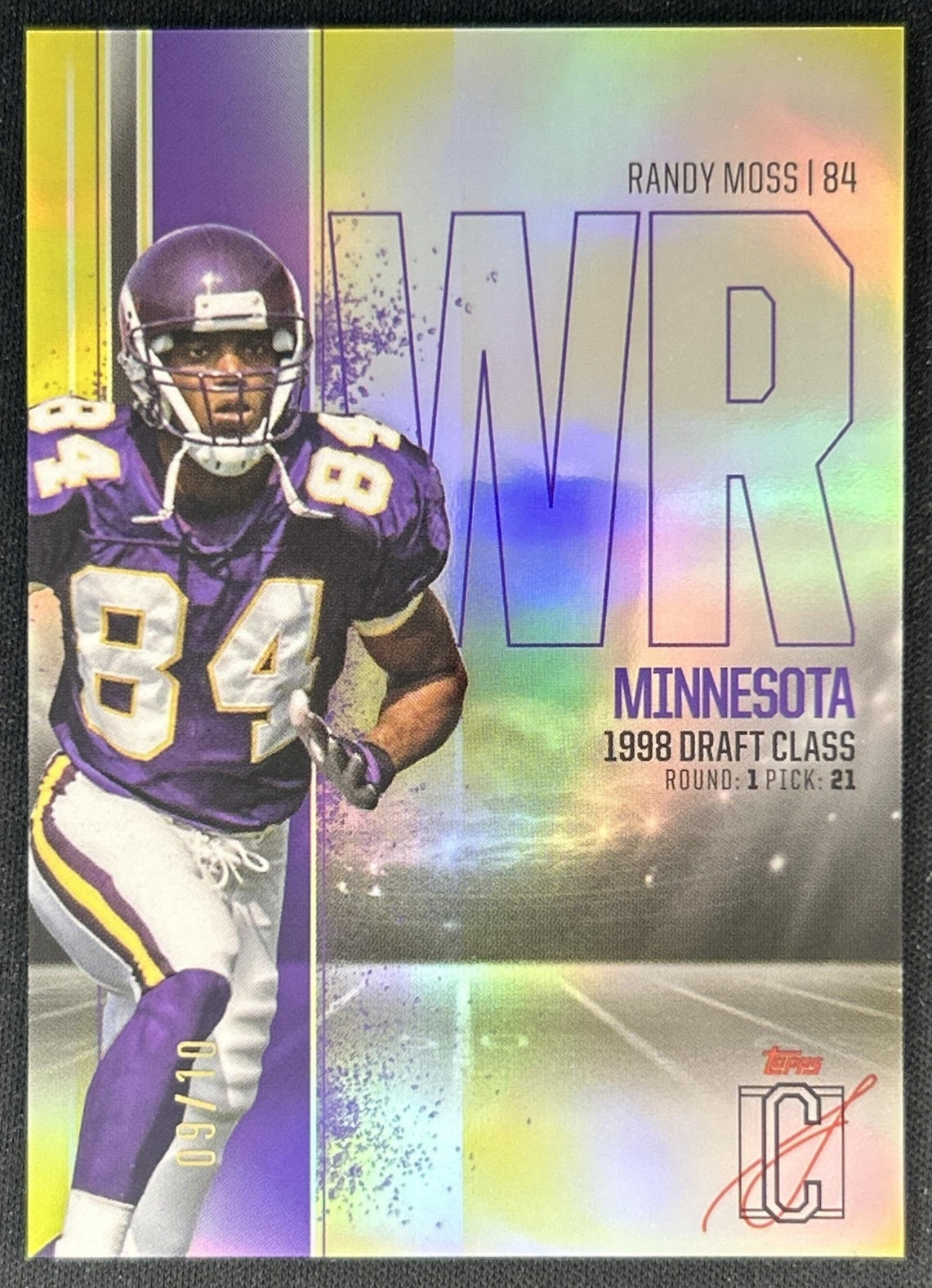Randy Moss 2024 Topps Signature Class Gold /10 Vikings front