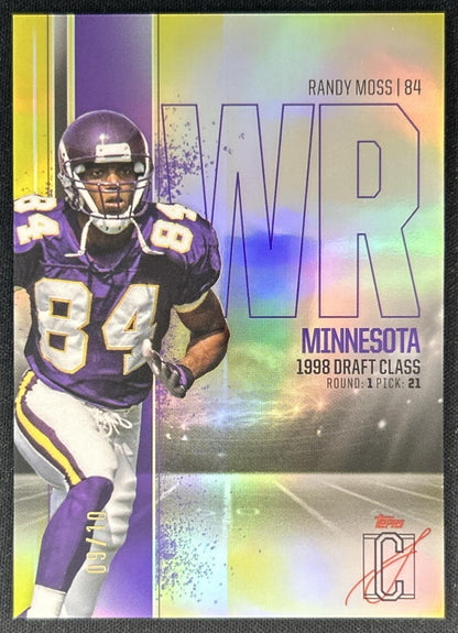 Randy Moss 2024 Topps Signature Class Gold /10 Vikings front