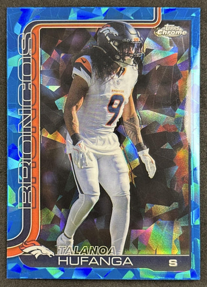 Talanoa Hufanga 2025 Topps Chrome Sapphire Broncos