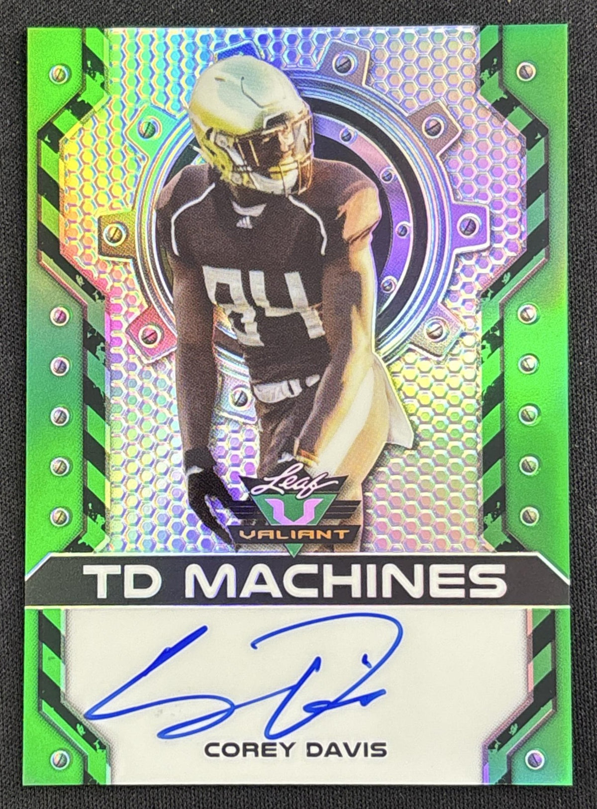 Corey Davis 2017 Leaf Valiant TD Machines Auto /50