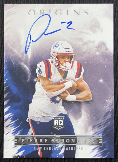 Pierre Strong Jr. 2022 Panini Origins Rookie Auto Patriots