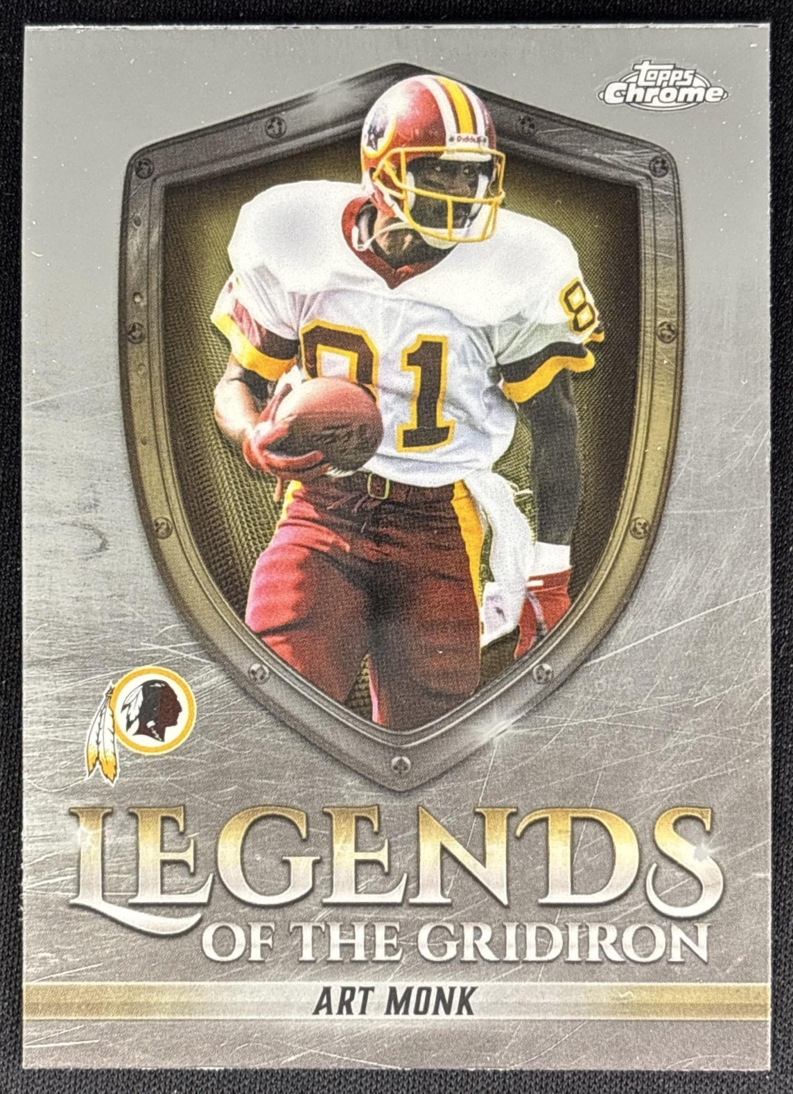 Art Monk 2025 Topps Chrome Legends of the Gridiron Redskins Sports Trading Cards