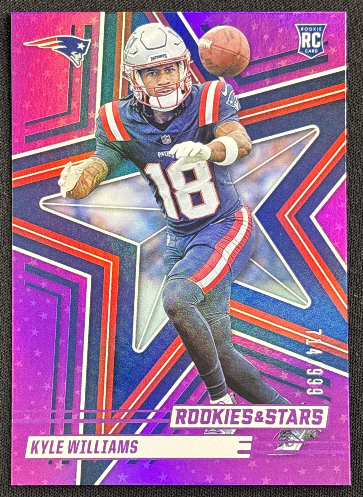 Kyle Williams 2025 Panini Rookies & Stars Purple /999 Patriots New England Patriots