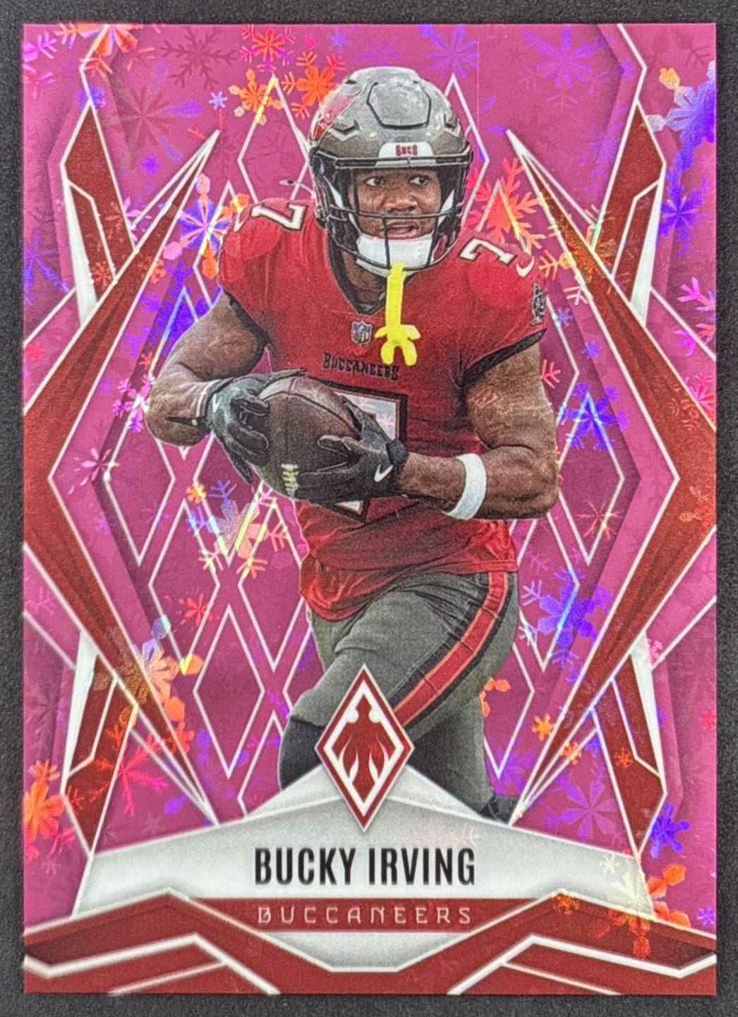 Bucky Irving 2025 Panini Phoenix Pink Winter Prizm /299 Buccaneers