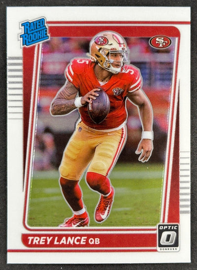 Trey Lance 2021 Donruss Optic Rated Rookie 49ers Chargers Default Title Football
