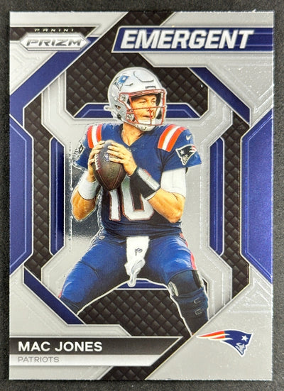 Mac Jones 2023 Panini Prizm Emergent Patriots Default Title Sports Trading Cards