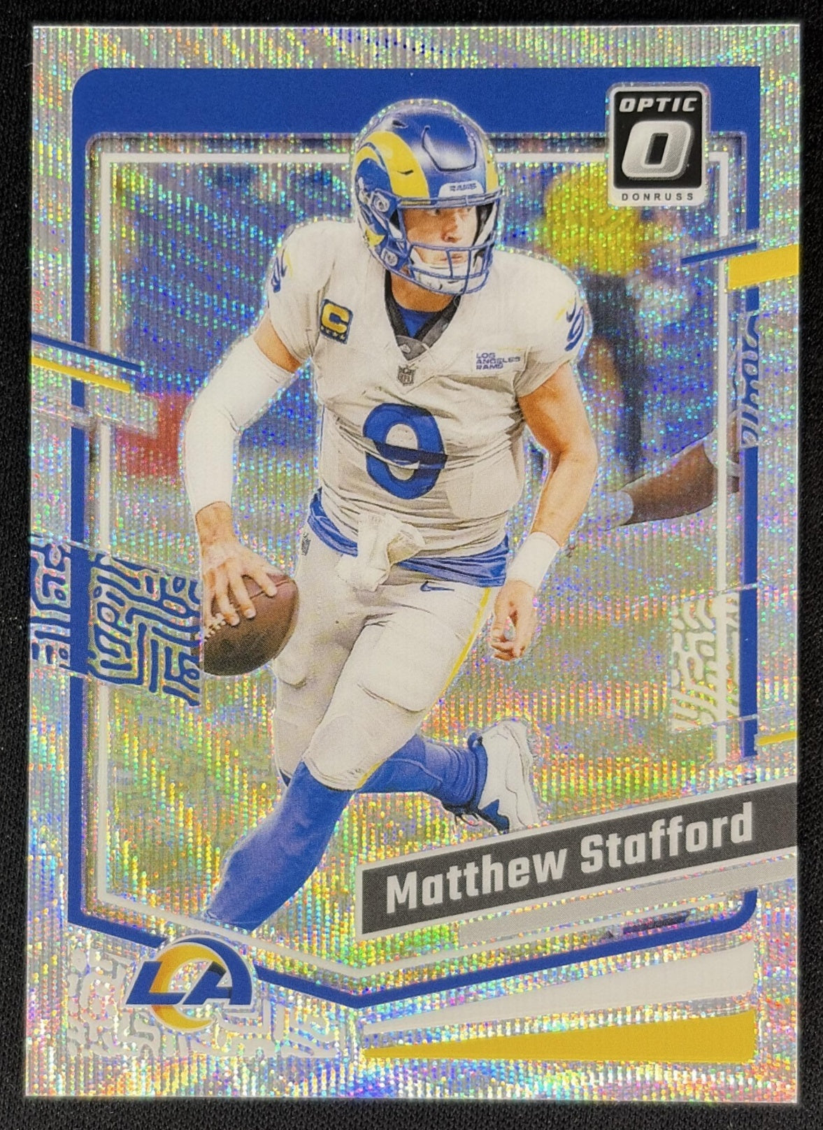 Matthew Stafford 2023 Panini Donruss Optic Wave Prizm /300 Rams front