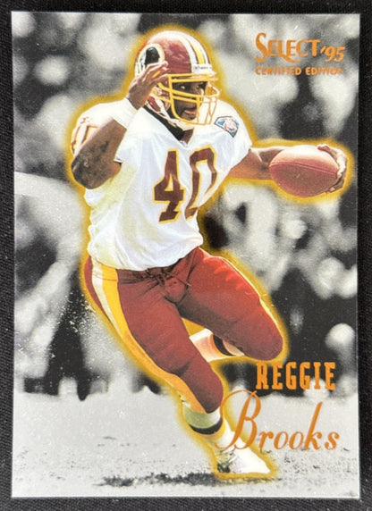 Reggie Brooks 1995 Pinnacle Select Certified Redskins Sports Trading Card
