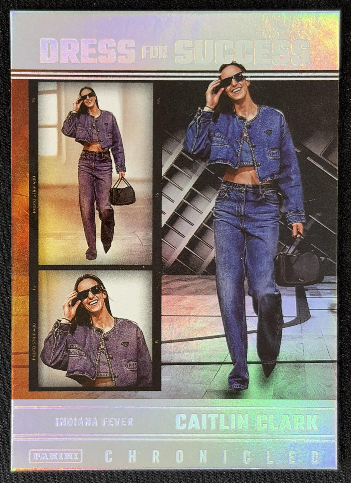 Caitlin Clark 2025 Panini Chronicled Dress For Success Holo Fever 65 Indiana Fever Sports Trading Card