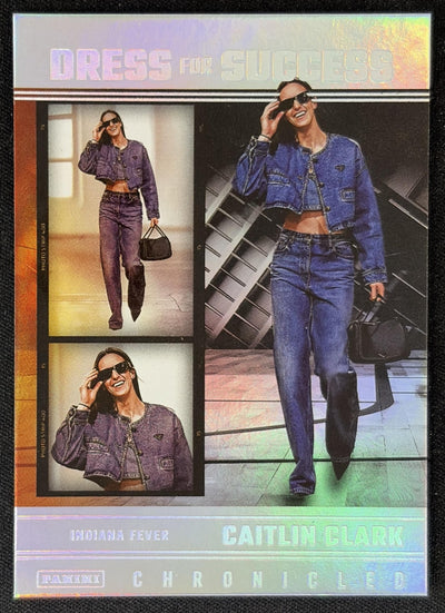 Caitlin Clark 2025 Panini Chronicled Dress For Success Holo Fever 65 Indiana Fever Sports Trading Card