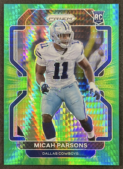 Micah Parsons 2021 Prizm Hyper /175 Rookie Cowboys Sports Trading Cards