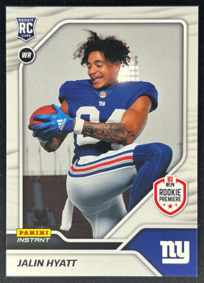 Jalin Hyatt 2023 Panini Instant NFL RPS First Look Giants Sports Trading Cards