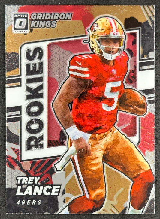 Trey Lance 2021 Donruss Optic Rookie Gridiron Kings 49ers - Front