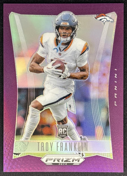 Troy Franklin 2024 Panini Prizm Deca Purple /99 Broncos