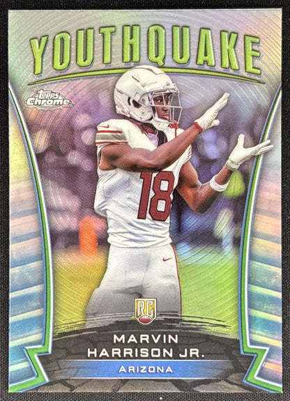 Marvin Harrison Jr. 2024 Topps Chrome Youthquake Refractor Cardinals Default Title Sports Trading Cards