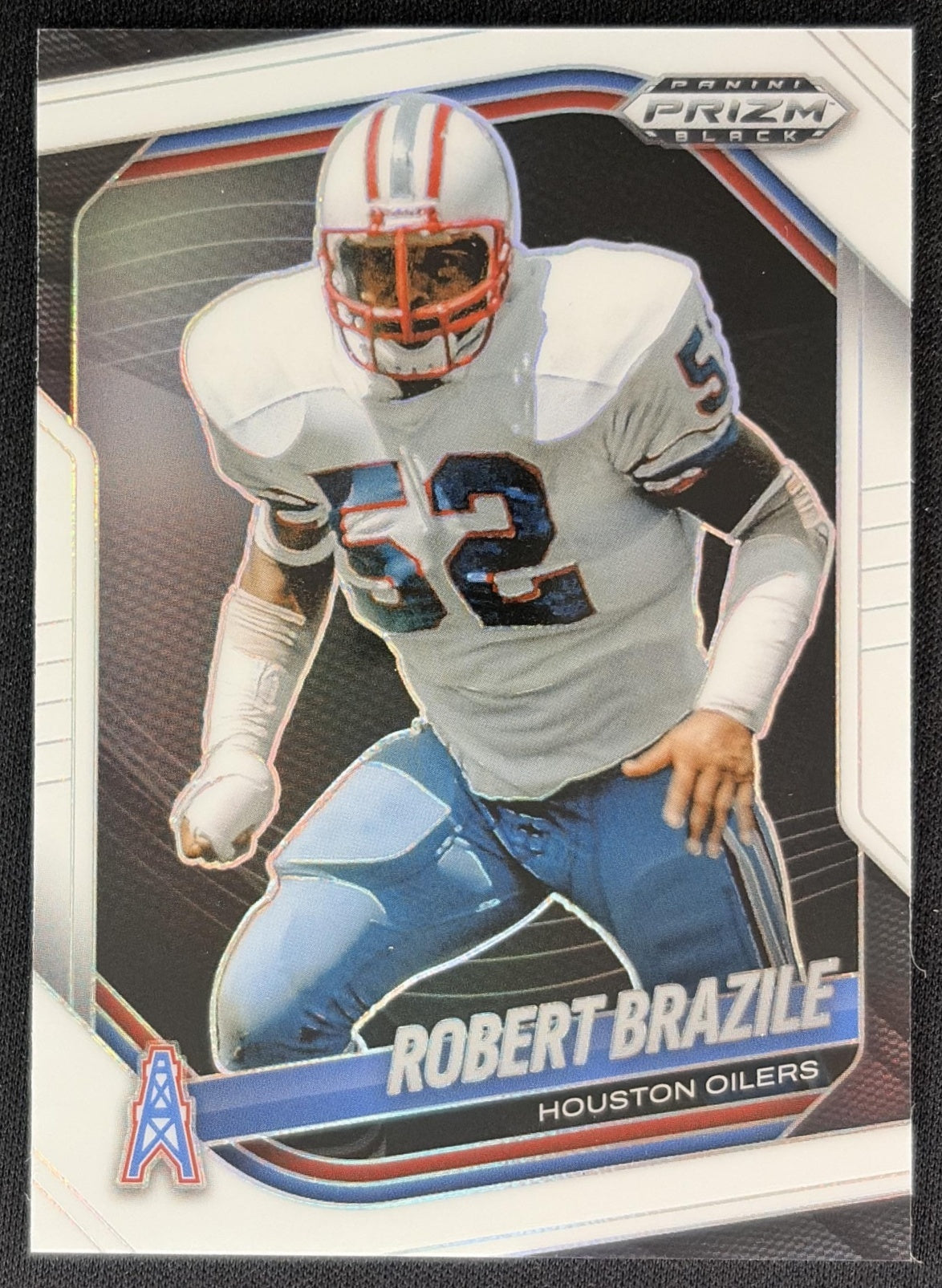 Robert Brazile 2025 Panini Prizm Black White /175 Oilers