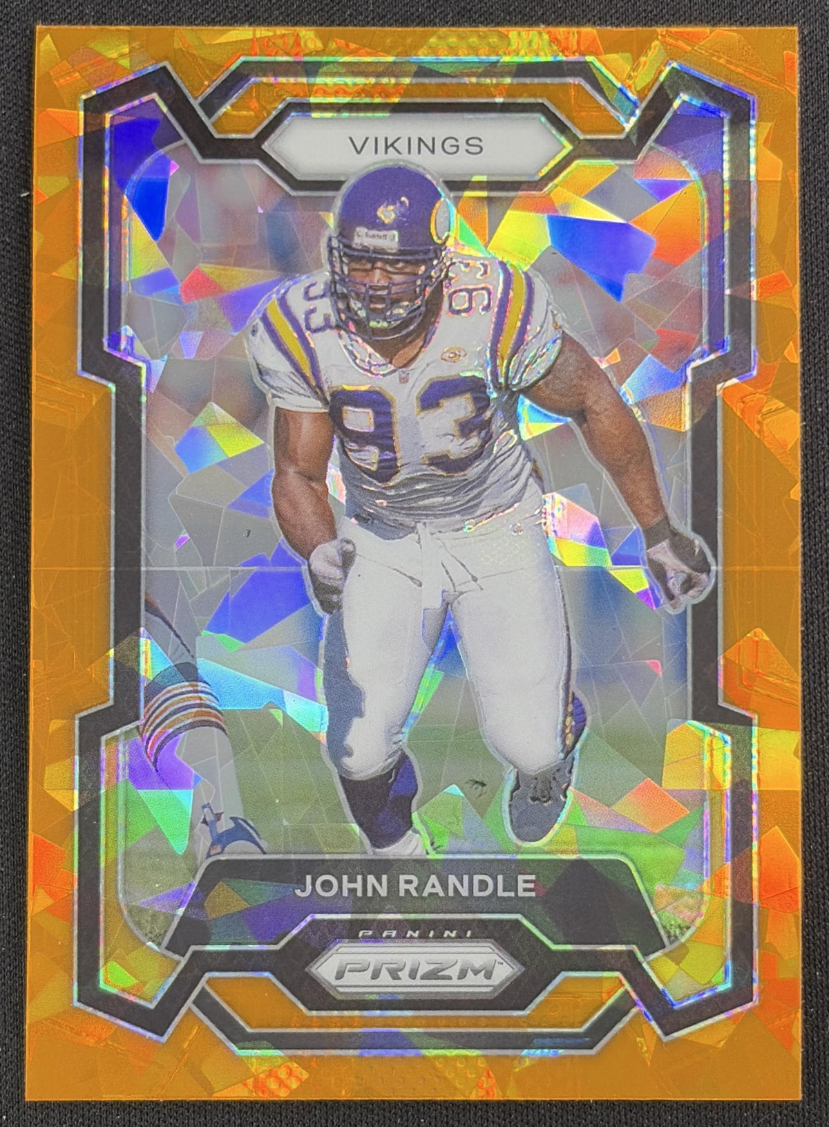 John Randle 2023 Panini Prizm Orange Ice Vikings Sports Trading Card