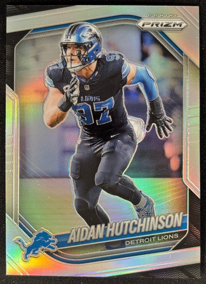 Aidan Hutchinson 2025 Prizm Silver Prizms Lions