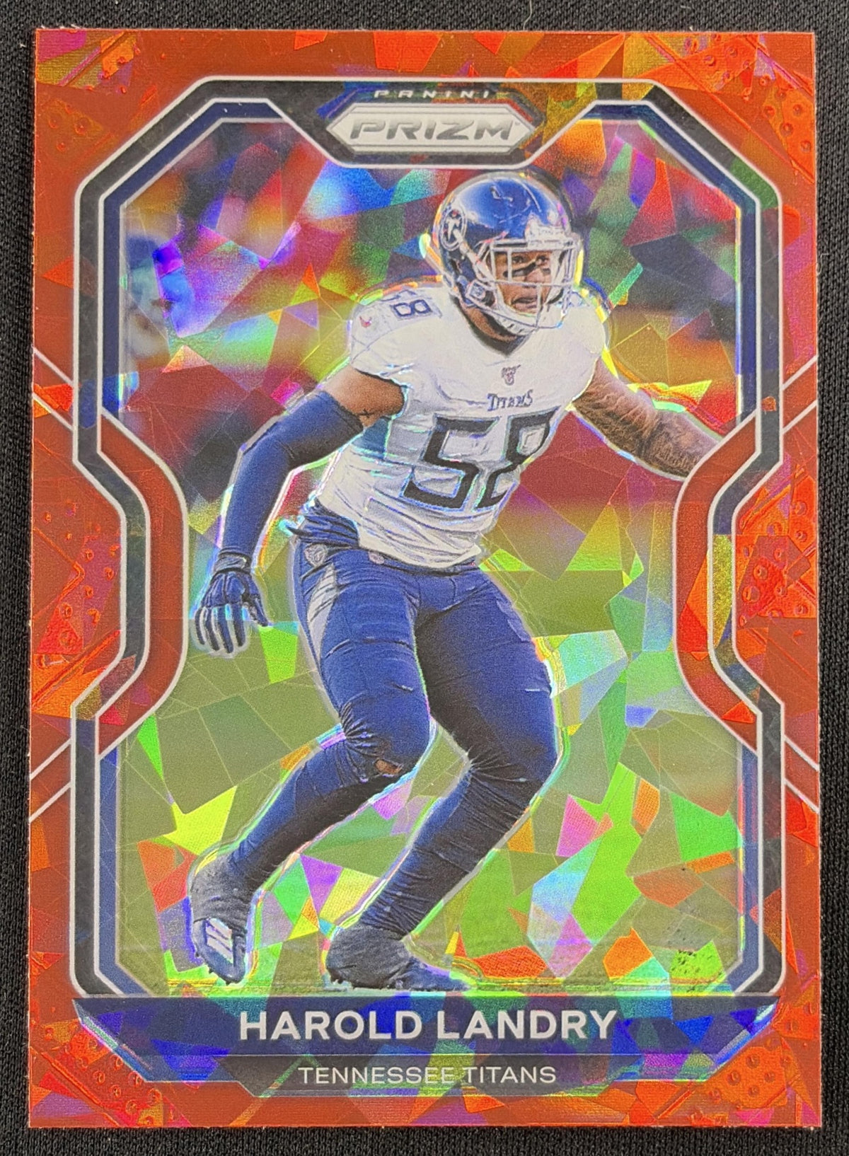 Harold Landry 2020 Panini Prizm Red Ice Titans Sports Trading Card