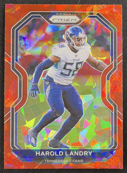 Harold Landry 2020 Panini Prizm Red Ice Titans Sports Trading Card