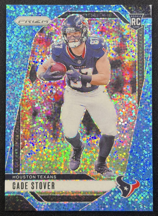 Cade Stover 2024 Panini Prizm Blue Sparkle /96 Texans