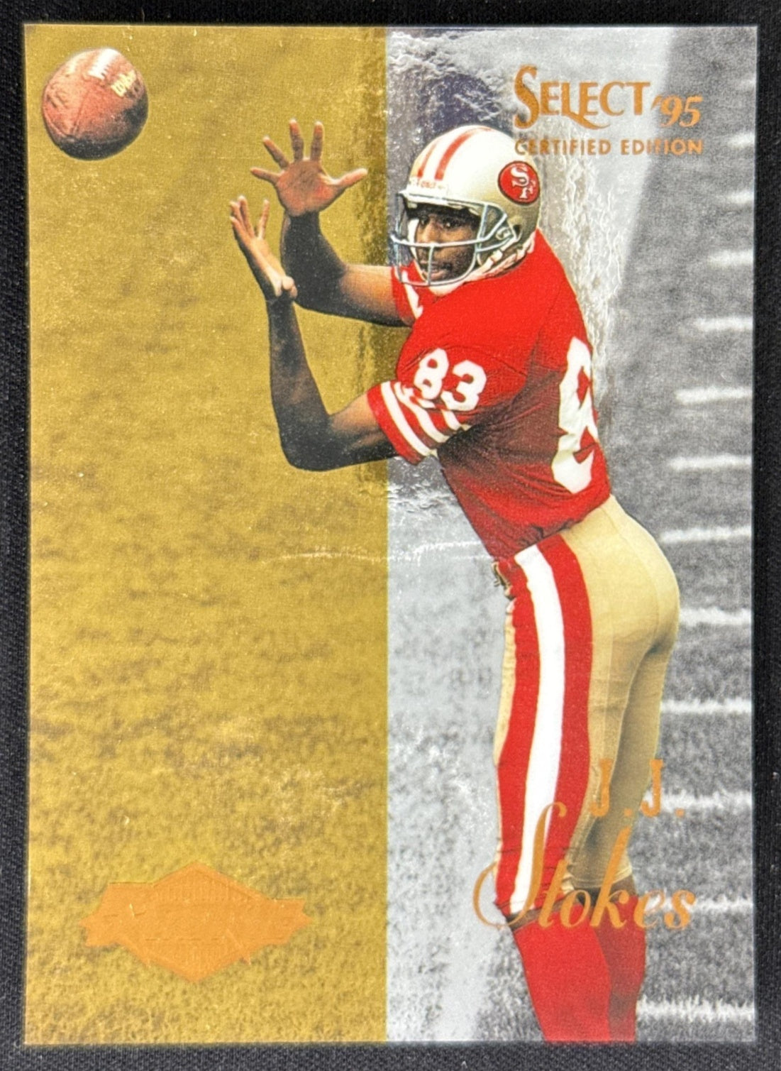J.J. Stokes 1995 Pinnacle Select Certified Mirror 49ers