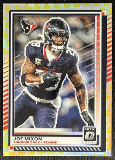 Joe Mixon 2025 Panini Donruss Optic Flex Prizm /199 Texans Default Title Sports Trading Cards