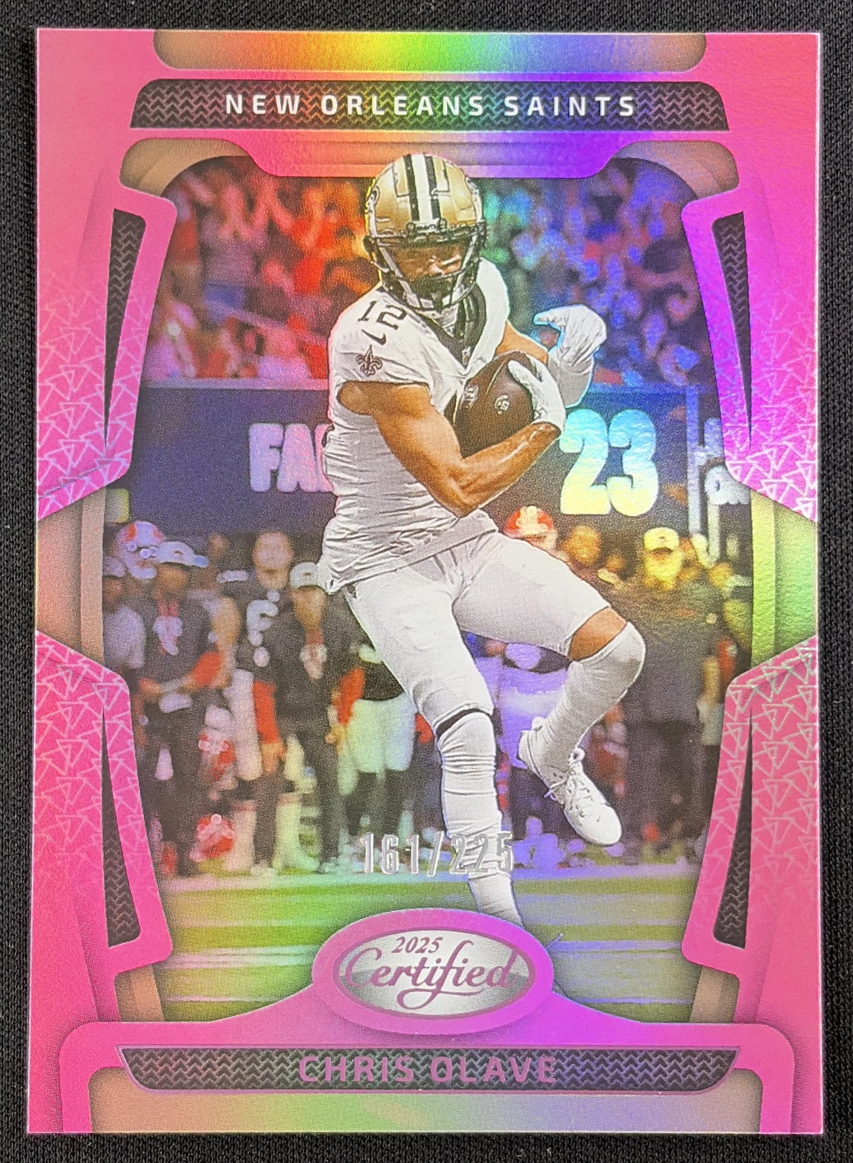 Chris Olave 2025 Panini Certified Mirror Pink /225 Saints