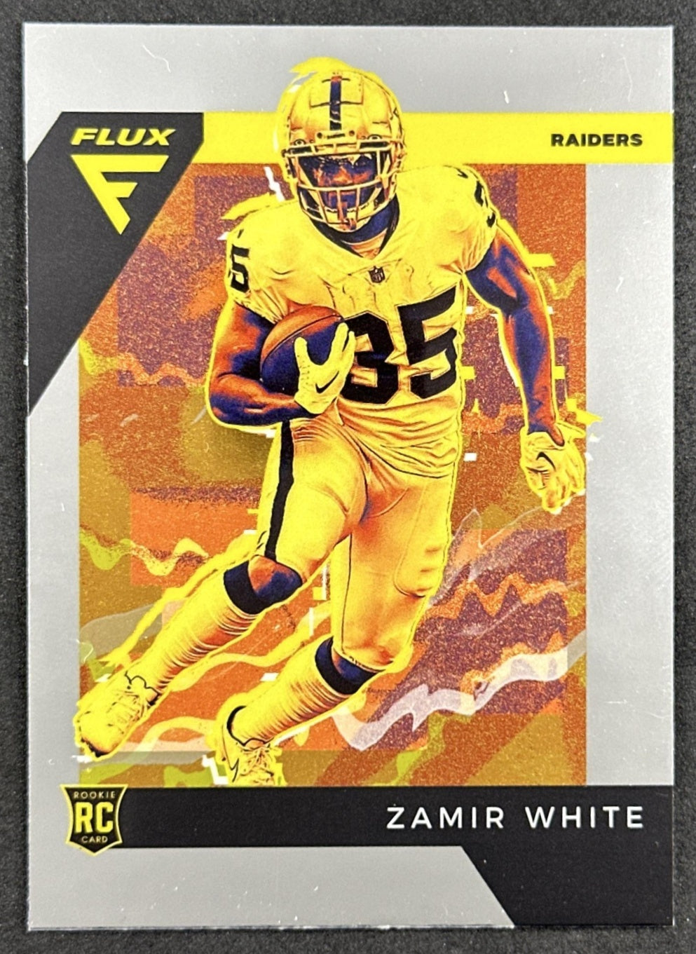 Zamir White 2022 Panini Chronicles Flux Rookies Raiders