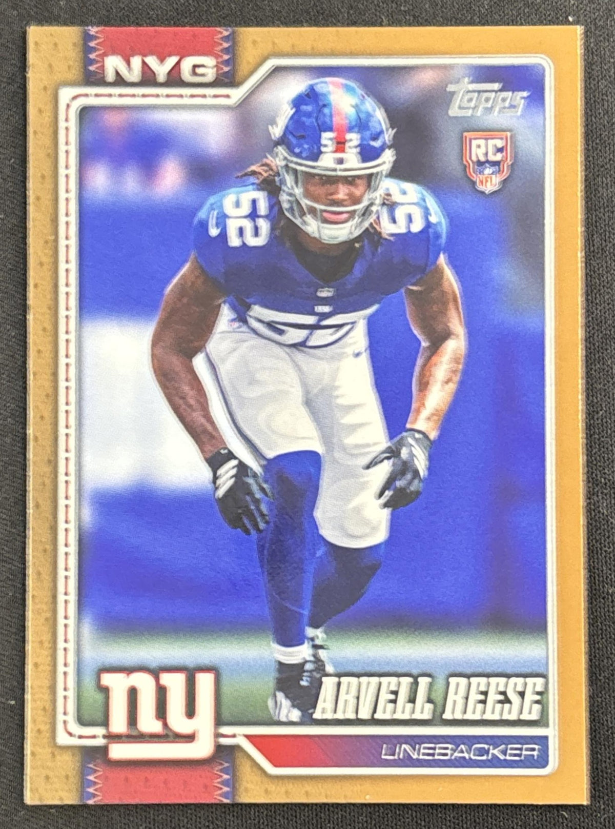 Arvell Reese 2026 Topps Gold /2026 Giants